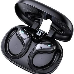 Wireless Black Earbud Headphones